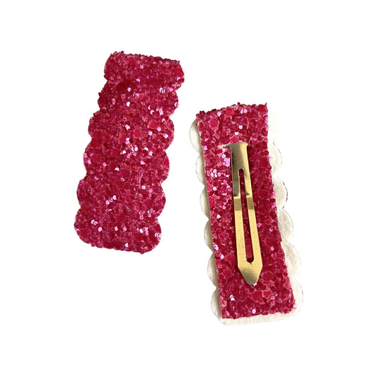 Raspberry Matte Lipstick Snap Clip