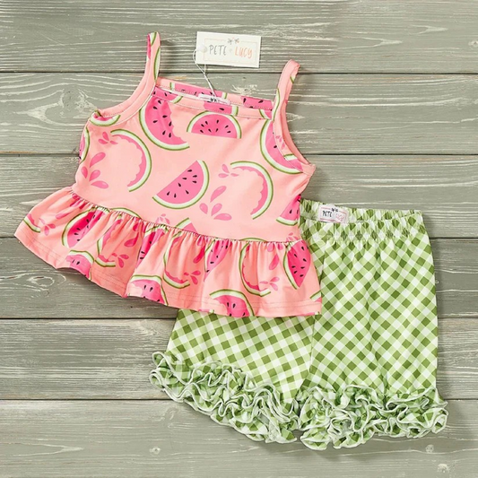 Watermelon Picnic Short Set