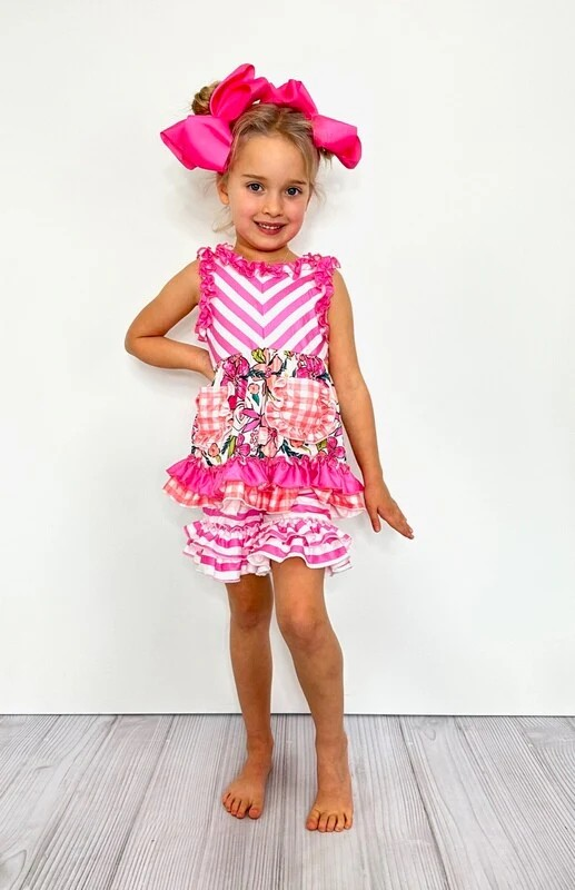 Wispy Magenta 2 Piece Set - Clover Cottage