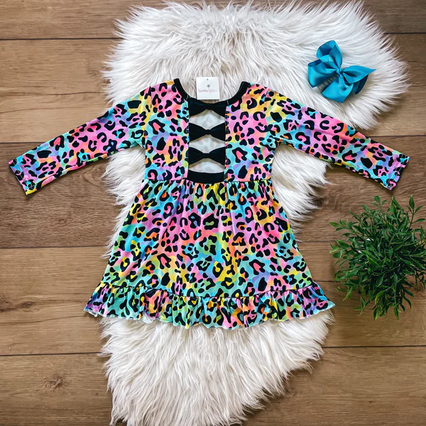 Rainbow Leopard Dress