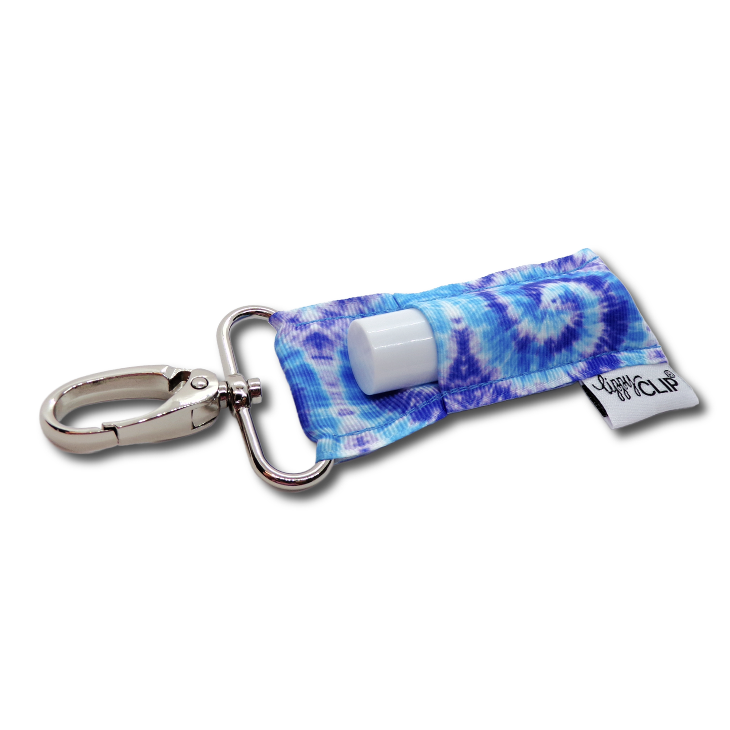 Blue Tie Dye LippyClip® Lip Balm Holder