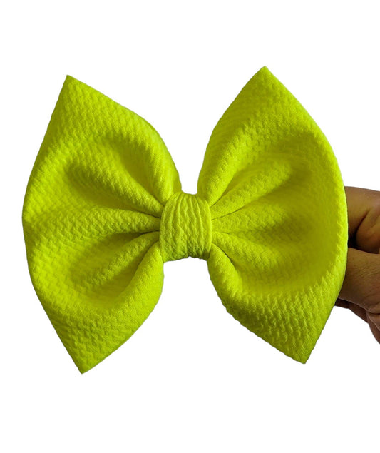 Savannah Bow-Neon Yellow