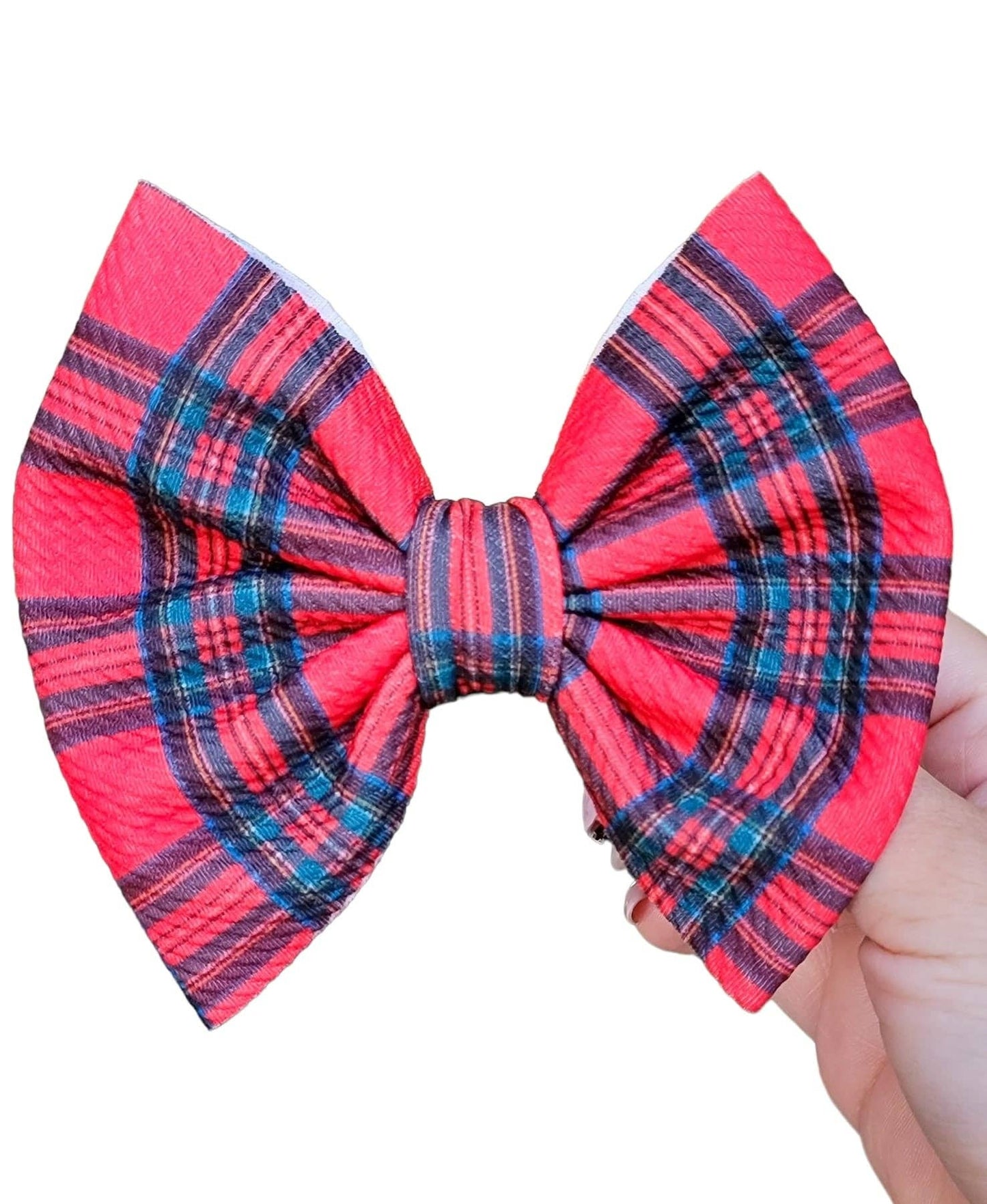 Savannah Bow-Christmas Plaid