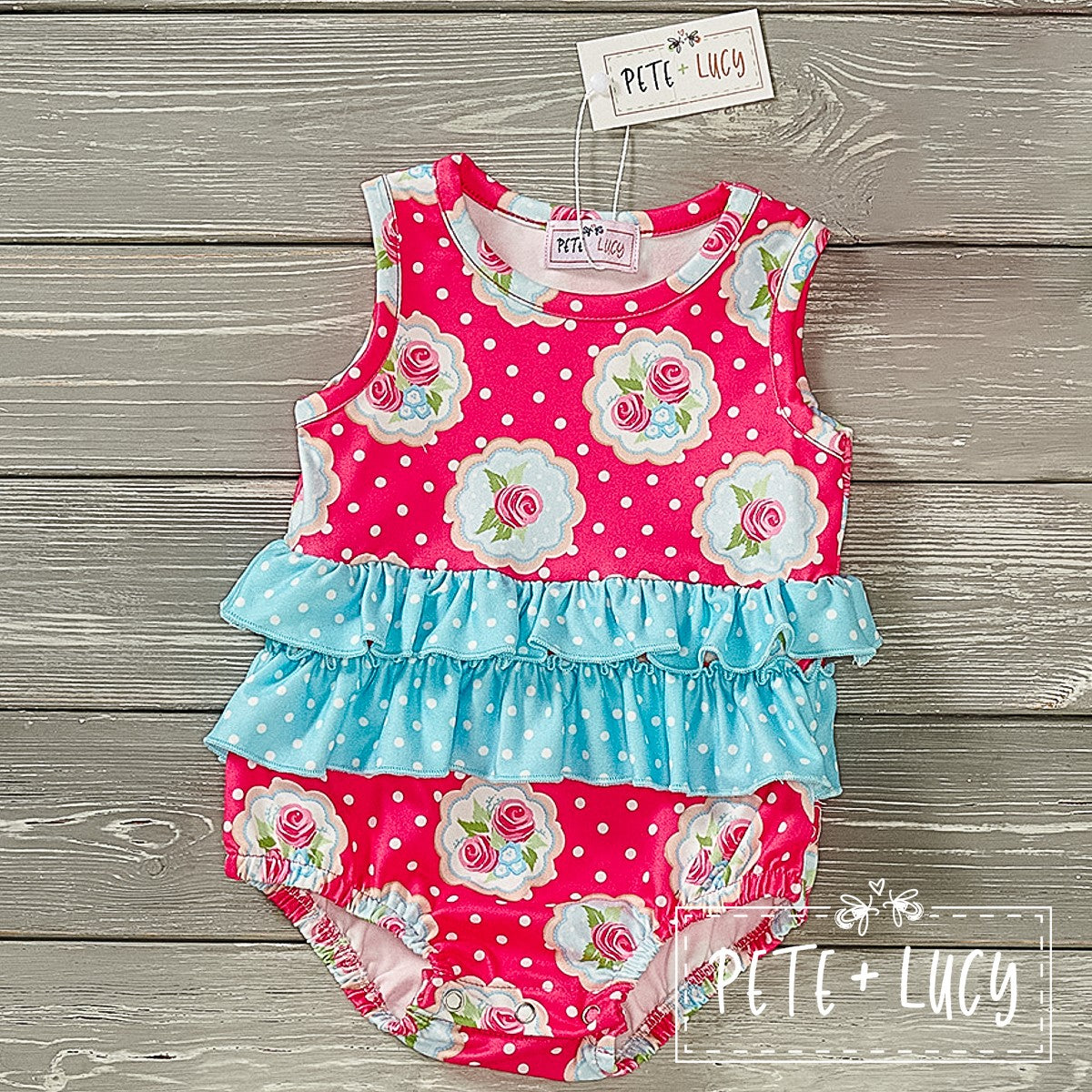 Shabby Roses Romper