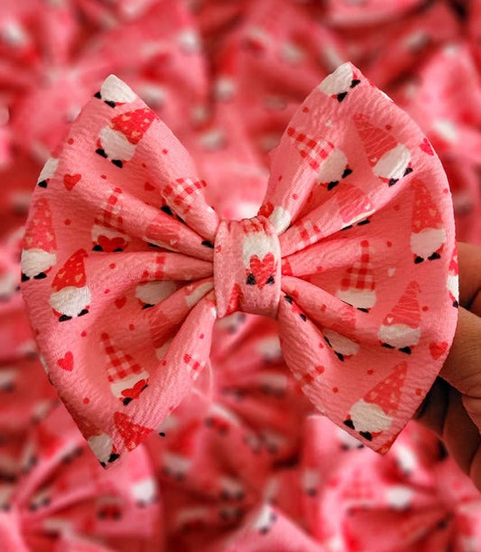 Valentine Gnomes Savannah Bow