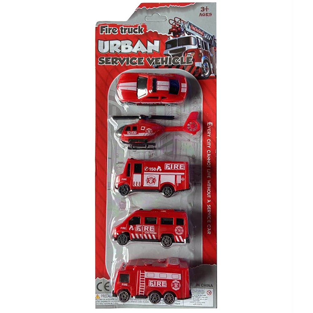 Die-Cast Fire Vehicles - Set of 5