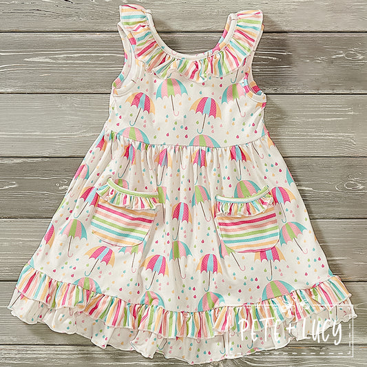 Rainbow Rain Dress