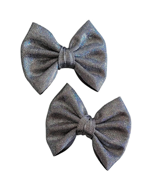 Savannah Bow PIGGIES Set-Holographic Chrome