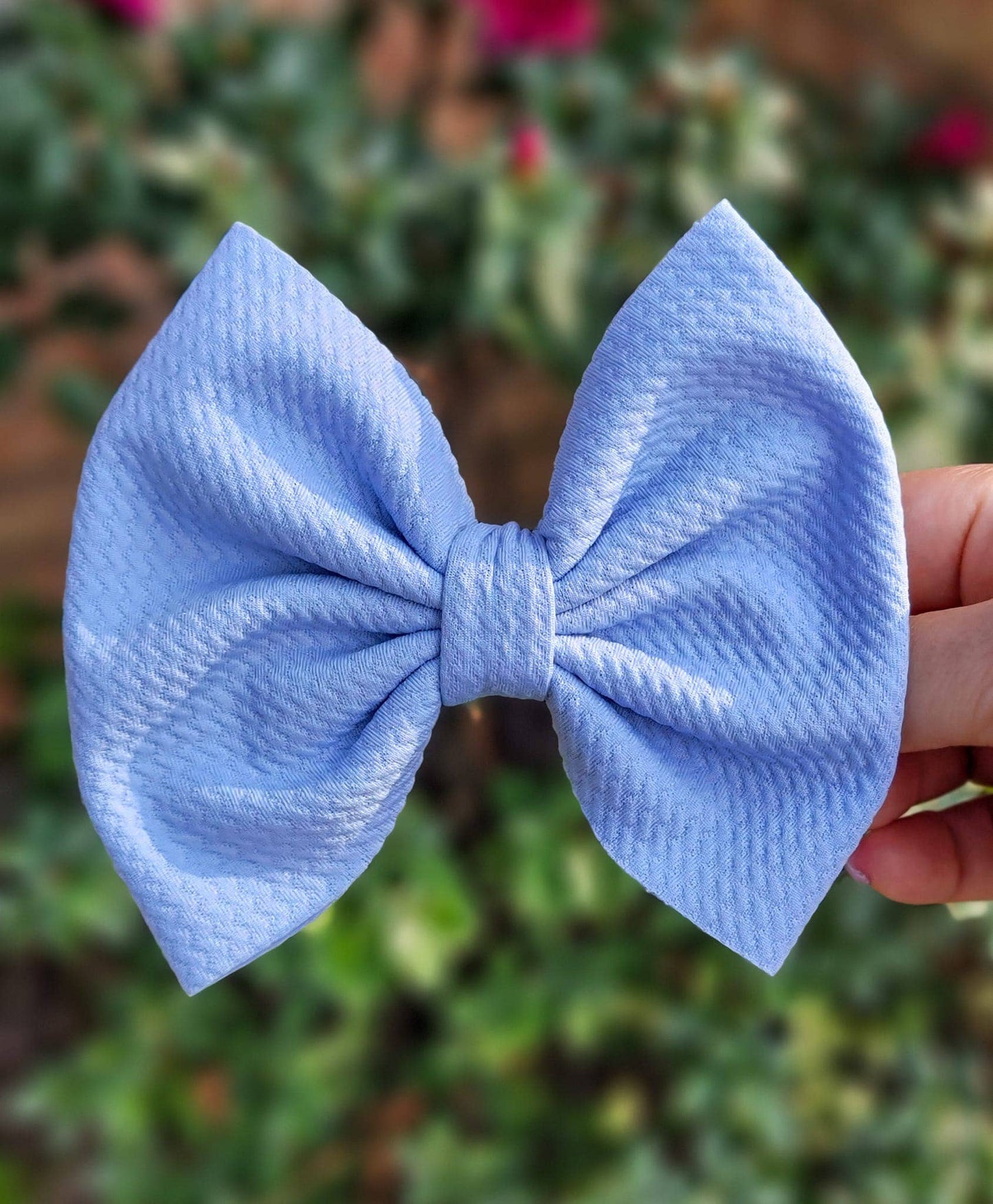 Savannah Bow-Dusty Blue Pastel