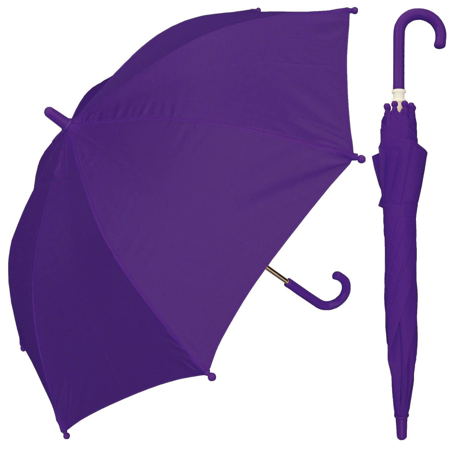 Children Umbrellas - Assorted Colors 32" Arc w/Hook Handle