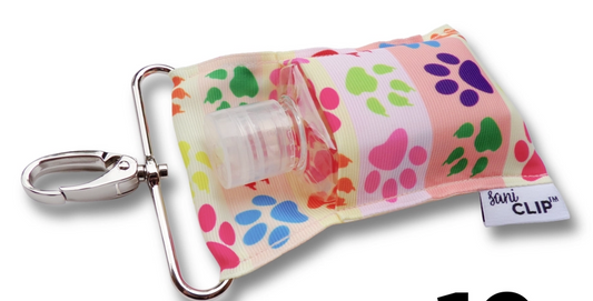 Paw Print Dog Hand Sanitizer Holder